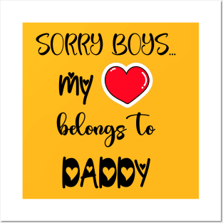 Funny Girls Valentine Quote Cool Daddy Girls Valentines Day Posters and Art